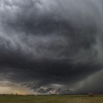 Looking west southwest from 1.3 miles north northeast of Wellington, TX (4:21 pm CDT)