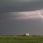 Looking northeast from 1.2 miles south southwest of Lone Wolf, OK (6:31 pm CDT)