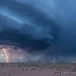 Looking west from 0.9 miles south southwest of Pep, NM (9:13 pm CDT)