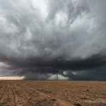 Looking west from 9.7 miles south of Ackerly, TX (4:16 pm CDT)