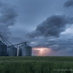 Looking southwest from 6.8 miles south of Kanorado, KS (9:20 pm CDT)