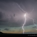 Looking west from 3.6 miles south of Bayard, NE (9:49 pm CDT)