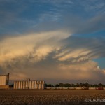 Looking east from 0.6 miles west northwest of Venango, NE (8:59 pm CDT)