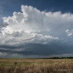 Looking north from 7 miles east southeast of Bridgeport, NE (6:59 pm CDT)