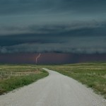 Looking north from 25.1 miles east southeast of Alliance, NE (9:25 pm CDT)