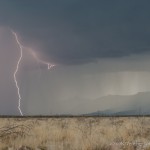 Looking south southwest from 15 miles southwest of Whites City, NM (8:27 pm CDT)