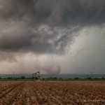 Looking southwest from 6 miles west southwest of Ackerly, TX (3:57 pm CDT)