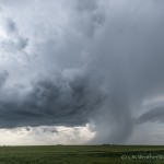 Looking west southwest from 5.4 miles west southwest of Pratt, KS (5:07 pm CDT)