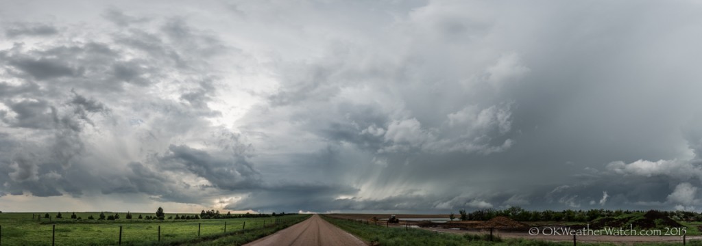 Looking west from 8.1 miles north of Seibert, CO (6:10 pm CDT)