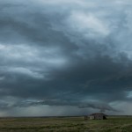 Looking west from 2.9 miles south of May, OK (6:09 pm CDT)