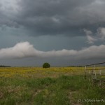 Looking north from 4.6 miles east of Gage, OK (6:46 pm CDT)