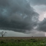 Looking west from 3.1 miles south southeast of Arnett, OK (8:23 pm CDT)