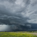 Looking north from 3.1 miles south southeast of Olive, MT (5:27 pm CDT)