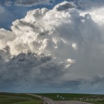 Looking north from 3.6 miles south southeast of Devils Tower, WY (7:51 pm CDT)