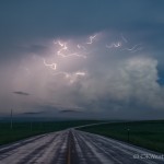 Looking southeast from 3.0 miles southeast of Sundance, WY (10:53 pm CDT)