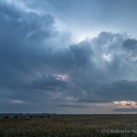 Looking southwest from 5.3 miles southeast of Omega, OK (8:56 pm CDT)