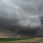 Looking northwest from 5.5 miles south southwest of Stratford, TX (6:43 pm CDT)