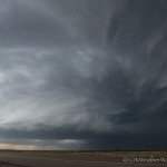 Looking northwest from 10.0 miles southwest of Texhoma, OK (7:05 pm CDT)