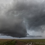 Looking west from 11.5 miles south of Claude, TX (7:08 pm CDT)