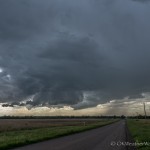 Looking west southwest from 6.6 miles west northwest of Wakita, OK (4:36 pm CDT)